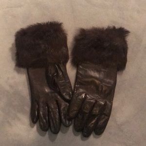 Nordstrom brand Real leather gloves.